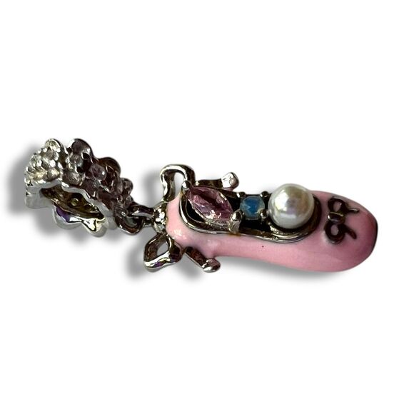 Pointe Shoe Balletcore S925 Sterling Silver Pandora Moments Compatible Charm - Picture 9 of 11